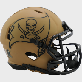 Tampa Bay Buccaneers Mini Speed Football Helmet 2023 SALUTE TO SERVICE 2 NFL