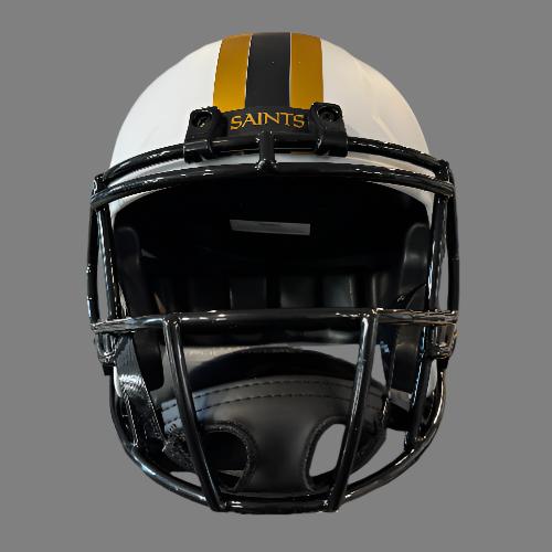 New Orleans Saints Full Size Speed Replica Football Helmet LUNAR - NFL