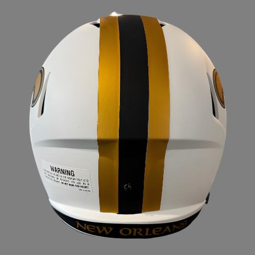 New Orleans Saints Full Size Speed Replica Football Helmet LUNAR - NFL