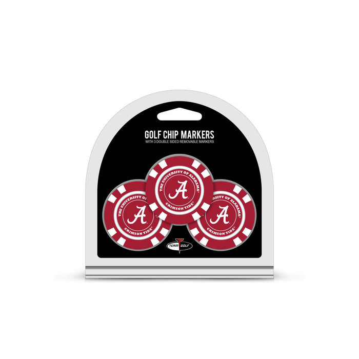 Alabama Crimson Tide Golf Chip with Marker 3 Pack