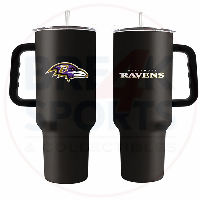 Baltimore Ravens 40oz. Powder Coat Travel Tumbler