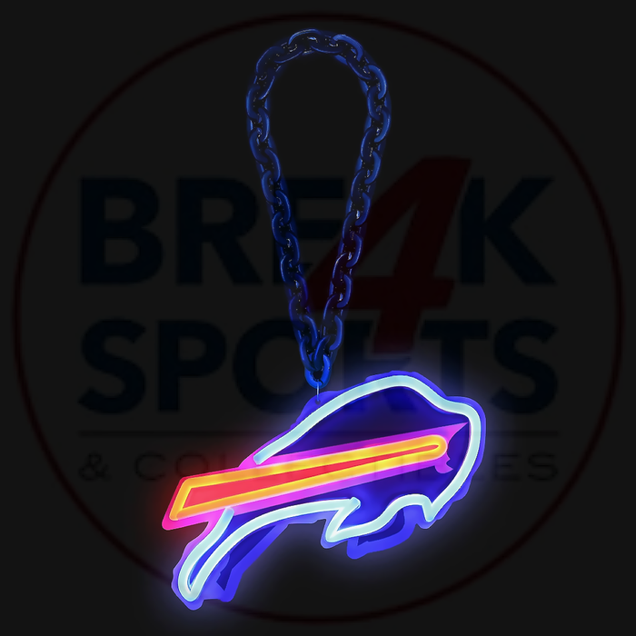 Buffalo Bills 10" Neon Light Up Big Logo Fan Chain