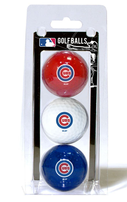 Chicago Cubs 3 Pack of Golf Balls