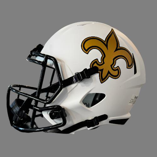 New Orleans Saints Full Size Speed Replica Football Helmet LUNAR - NFL