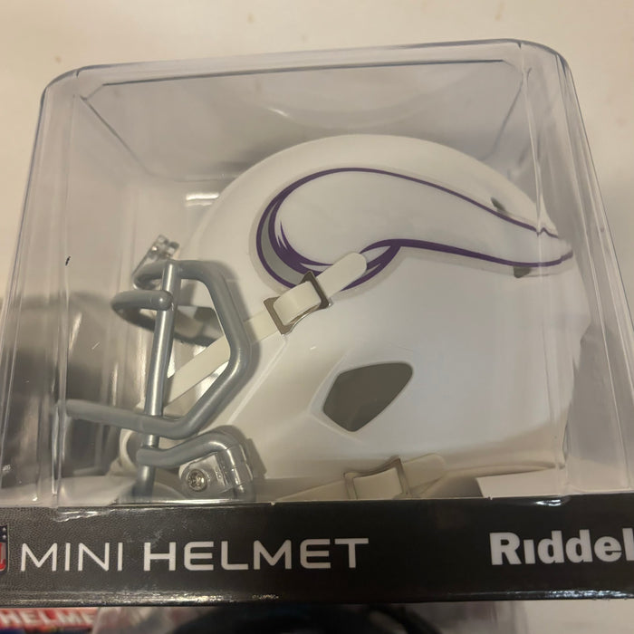 Minnesota Vikings NFL Mini Speed Football Helmet 2024 On-Field Alternate