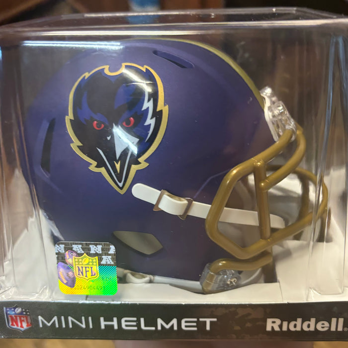 Baltimore Ravens NFL Mini Speed Football Helmet 2024 On-Field Alternate