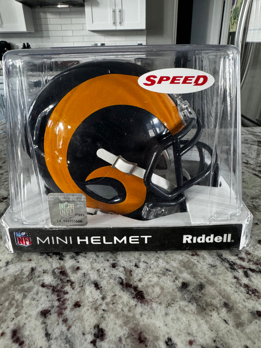 St Louis Rams 1981 to 1999 Riddell Mini Speed Throwback Helmet - NFL