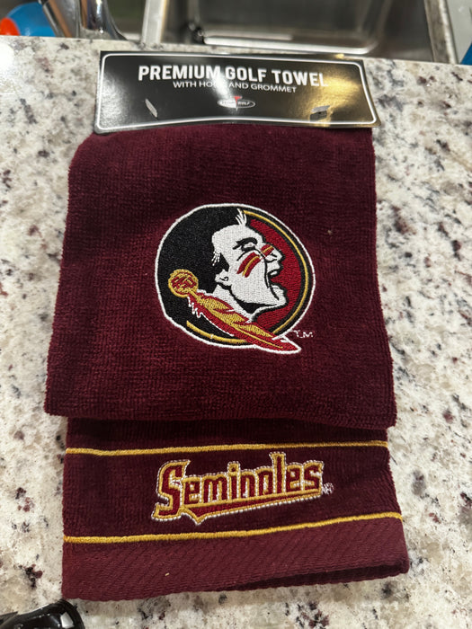 Florida State Seminoles Golf Towel 16x22 Embroidered