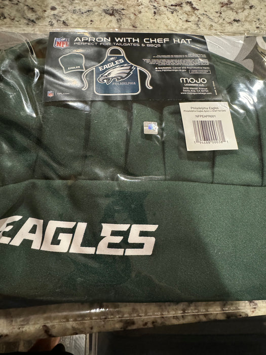 Philadelphia Eagles Chef Hat and Apron Set