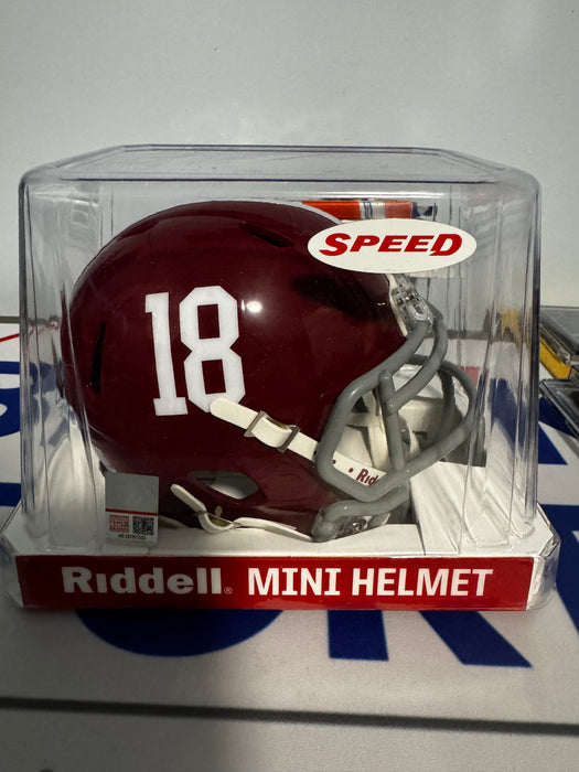 Alabama Crimson Tide NCAA Mini Speed Football Helmet #18 - NCAA
