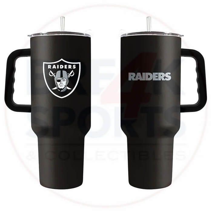 Las Vegas Raiders 40oz. Powder Coat Travel Tumbler