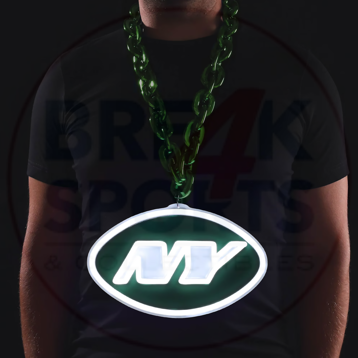 New York Jets 10" Neon Light Up Big Logo Fan Chain