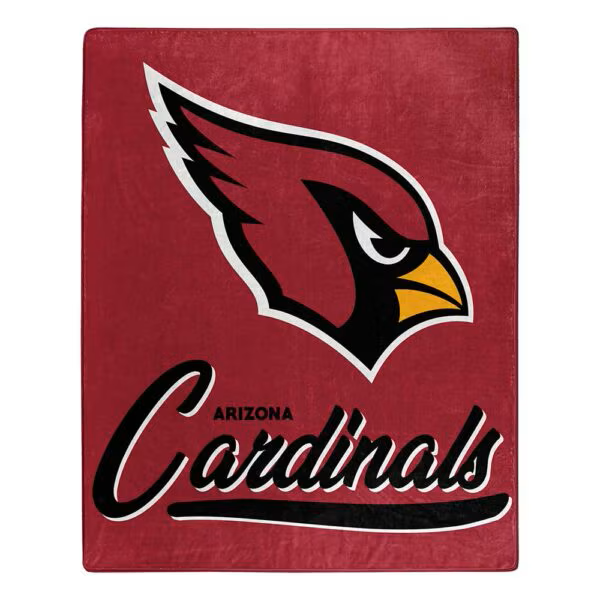 Arizona Cardinals 50" x 60" Signature Royal Plush Throw Blanket