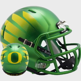 Oregon Ducks NCAA Mini Speed Football Helmet Painted w/Wing - NCAA