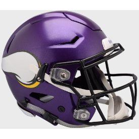 Minnesota Vikings Full Size Authentic SpeedFlex Football Helmet Satin Purple - NFL.
