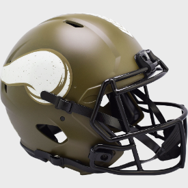 Minnesota Vikings SALUTE TO SERVICE Full Size Authentic Speed Football Helmet - NFL