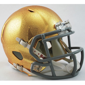 Notre Dame Fighting Irish NCAA Mini Speed Football Helmet HydroSkin