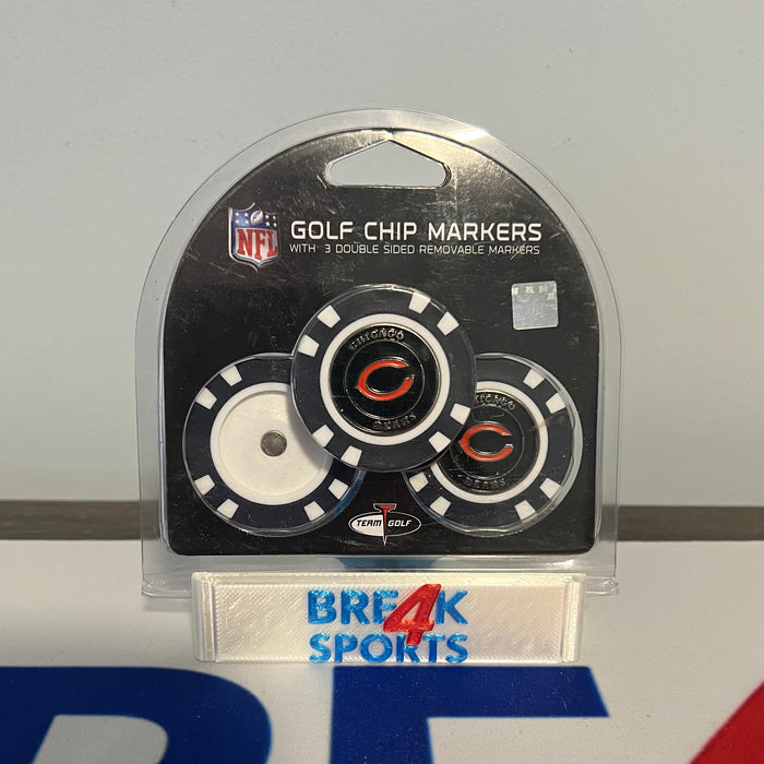 Chicago Bears Golf Chip with Marker 3 Pack